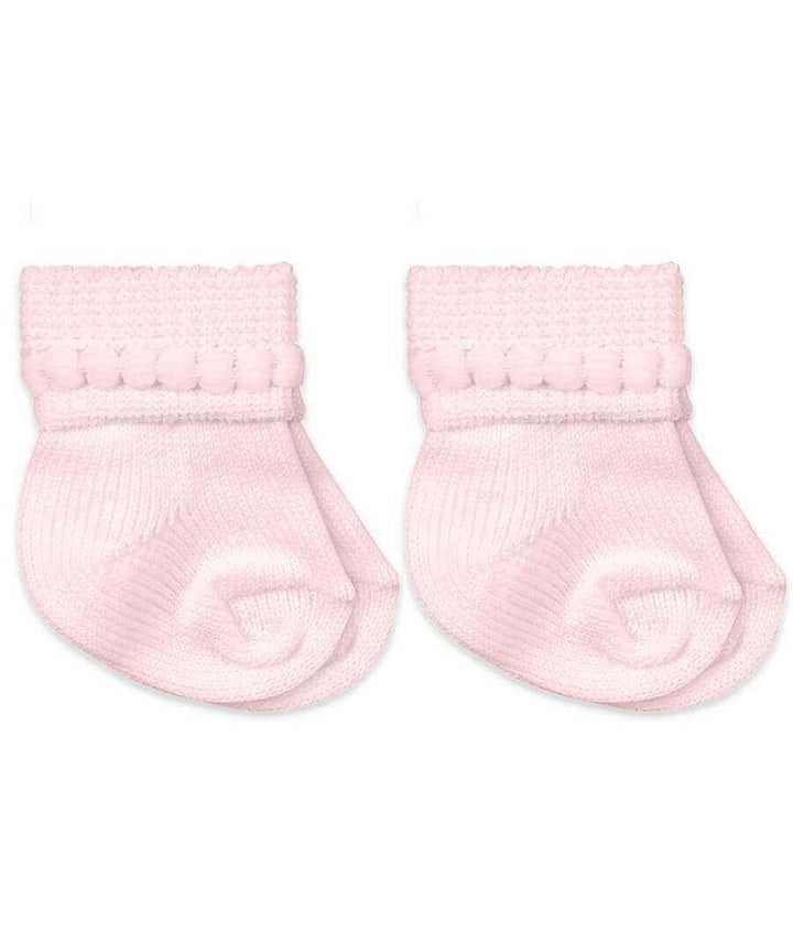 Jefferies Socks Bubble Bootie 2 Pair Pack, Pink