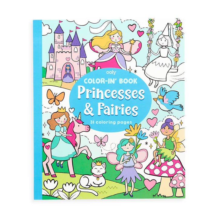 Color-in' Book: Princess & Fairies