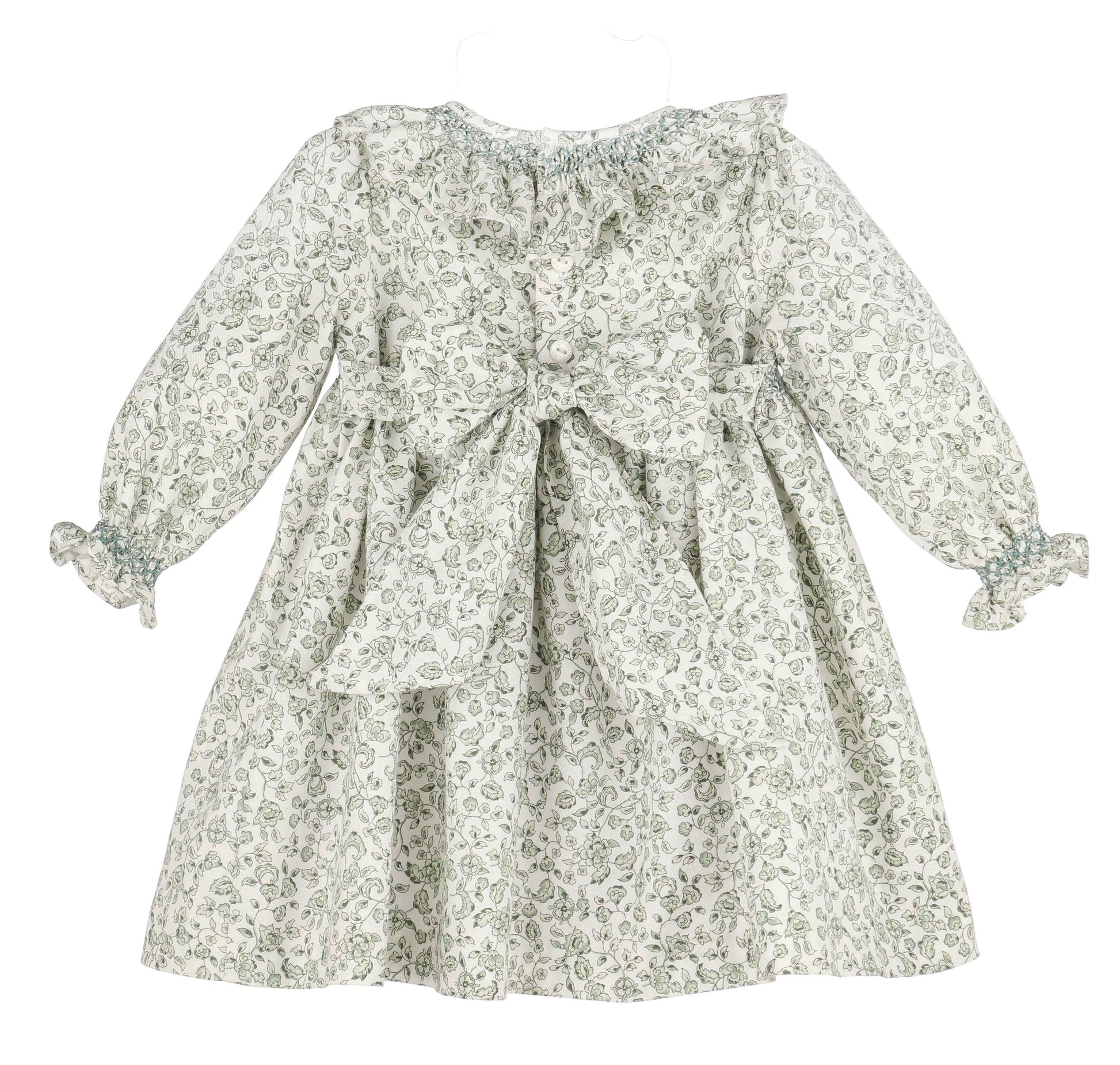 Heirloom Floral Dress, Green
