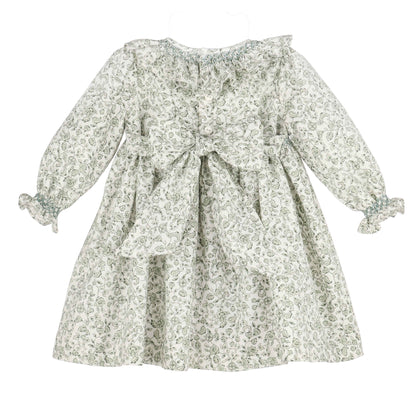 Heirloom Floral Dress, Green