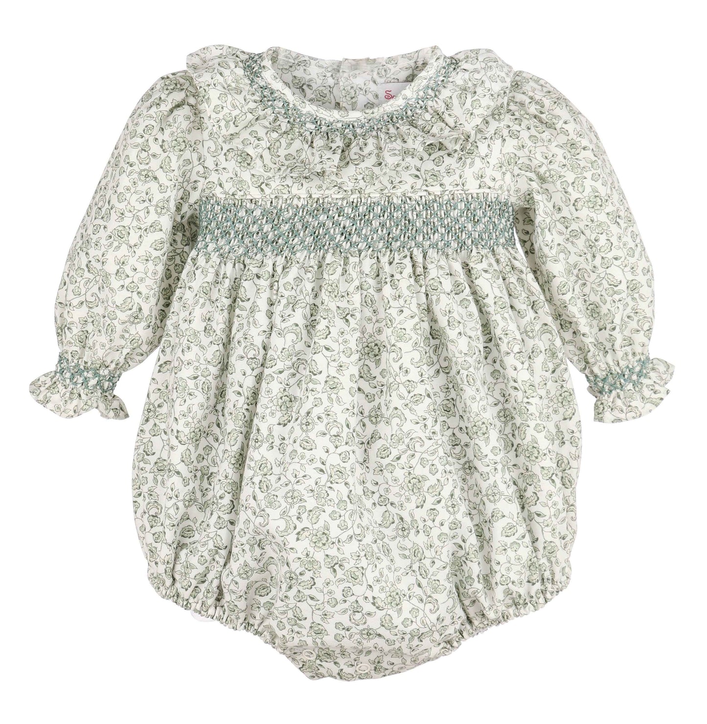 Heirloom Floral Bubble, Green