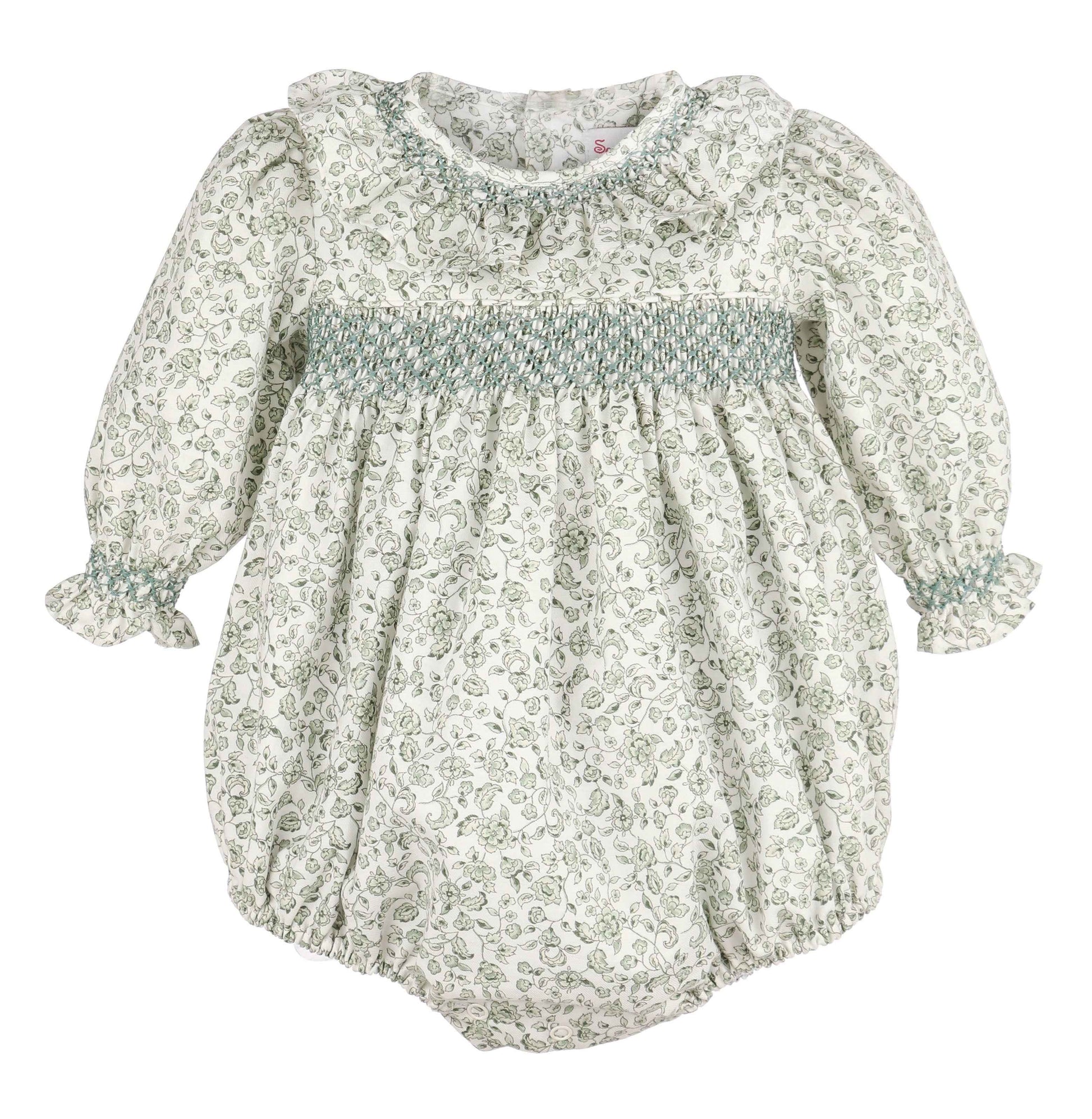 Heirloom Floral Bubble, Green