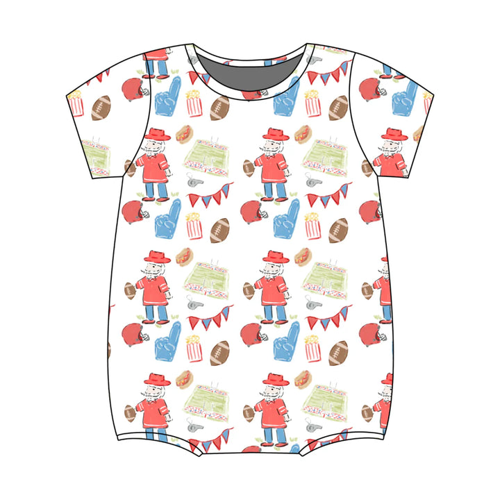 Bates Bubble- Game Day Red & Blue