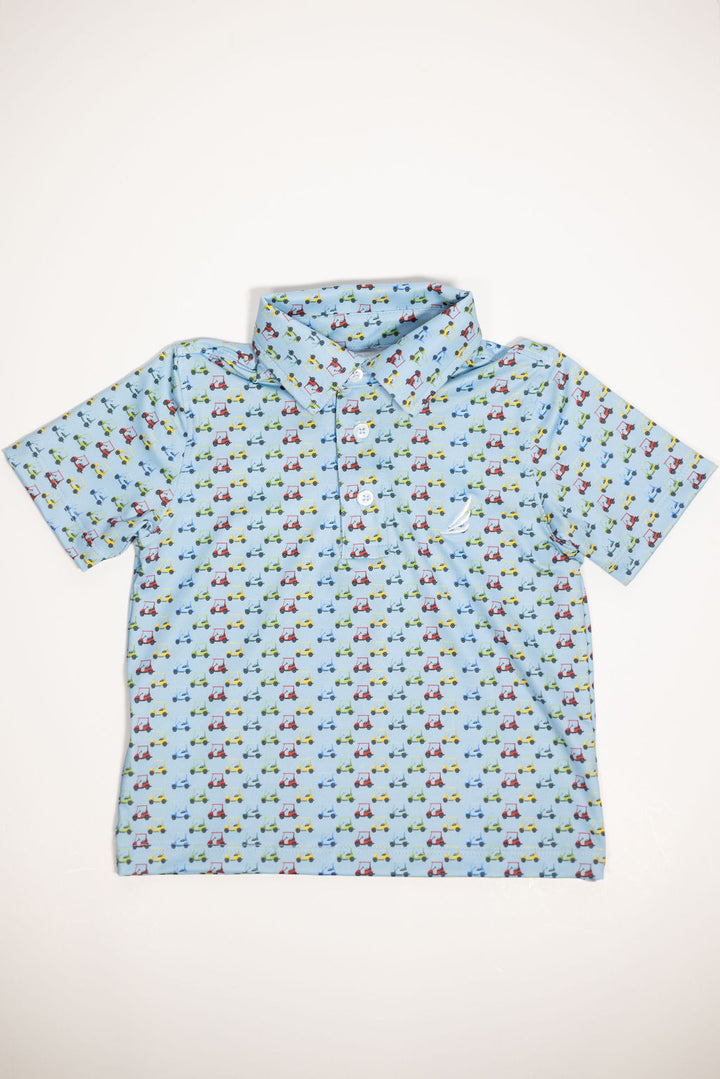 Boys Golf Cart Performance Polo