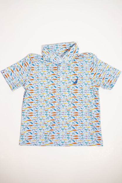 Boys Fishing Lures Performance Polo