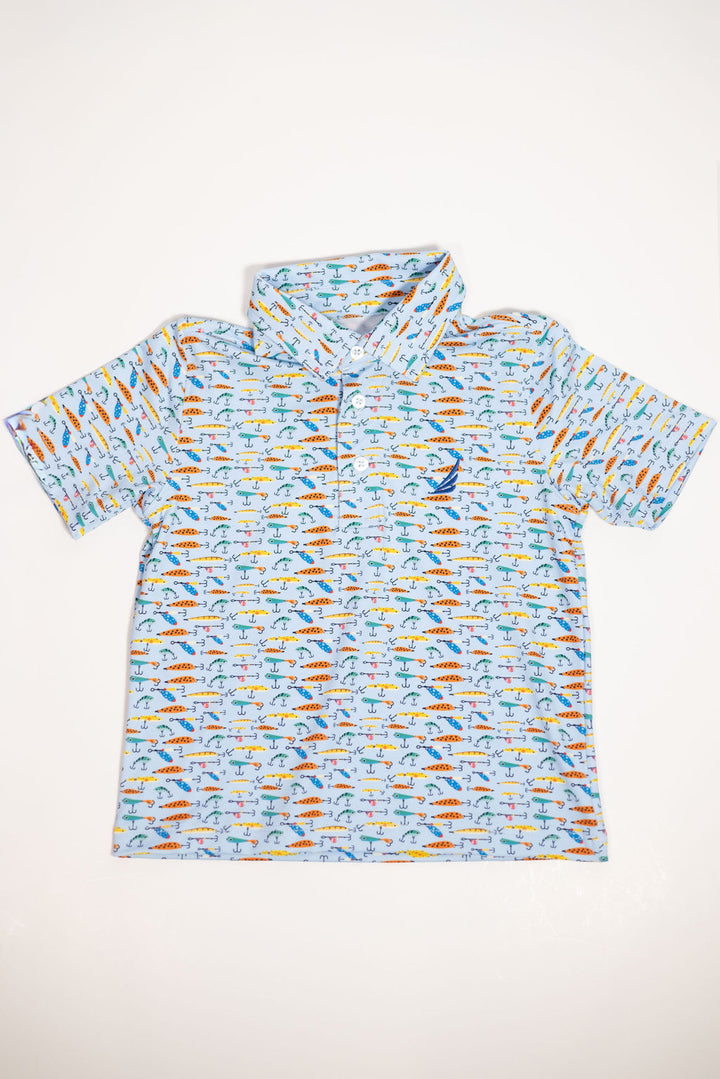 Boys Fishing Lures Performance Polo