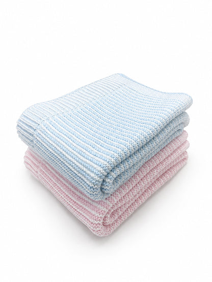 Pink/White Stripe Blanket