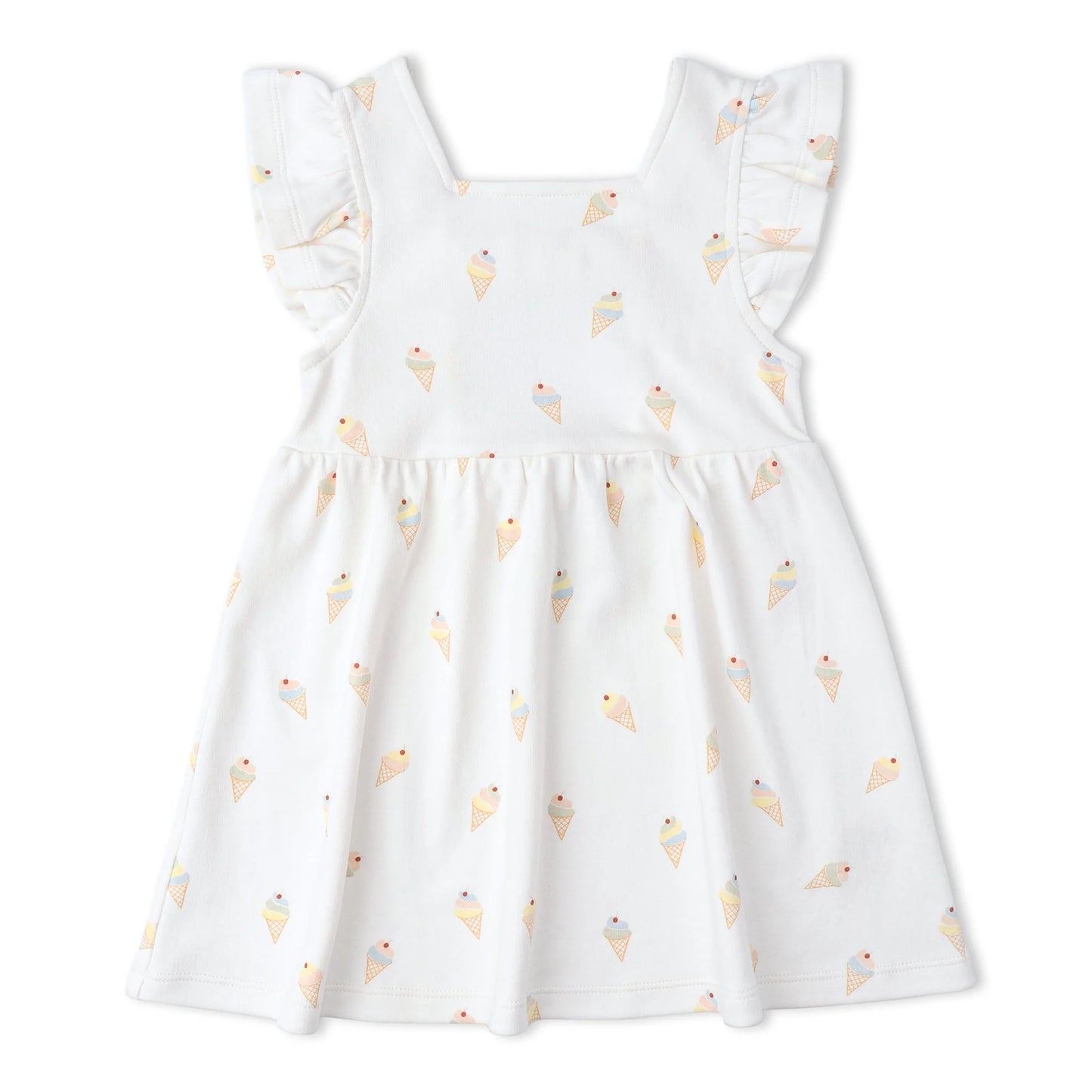 Cutout Back Dress- Ice Cream