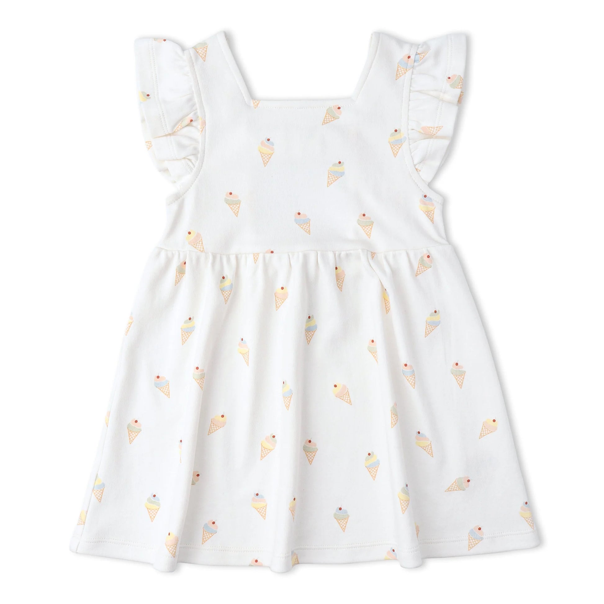 Cutout Back Dress- Ice Cream