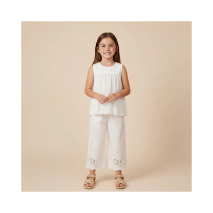 Eyelet Top & Pant Set