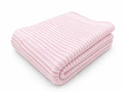 Pink/White Stripe Blanket