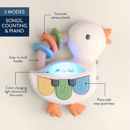 Bitzy Tunes Goose - Light-up Interactive Piano Toy
