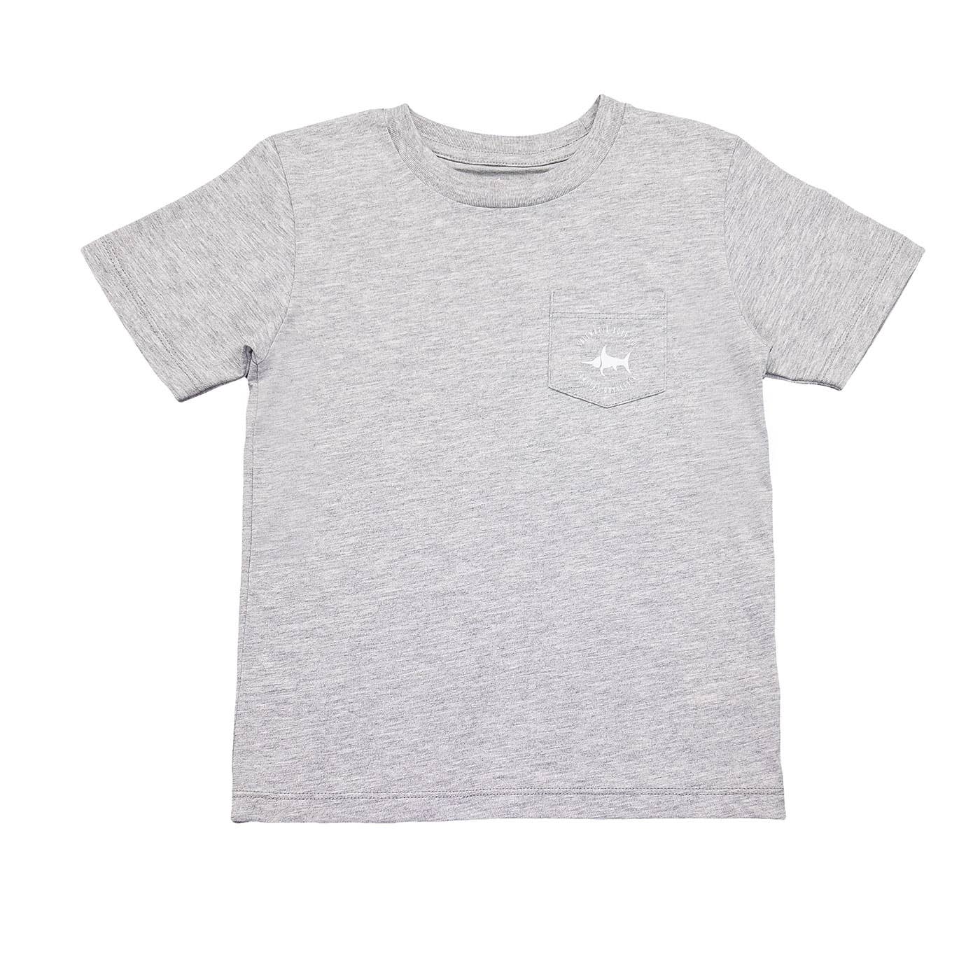 Boys Sailfish Graphic Tee- Grey Heather