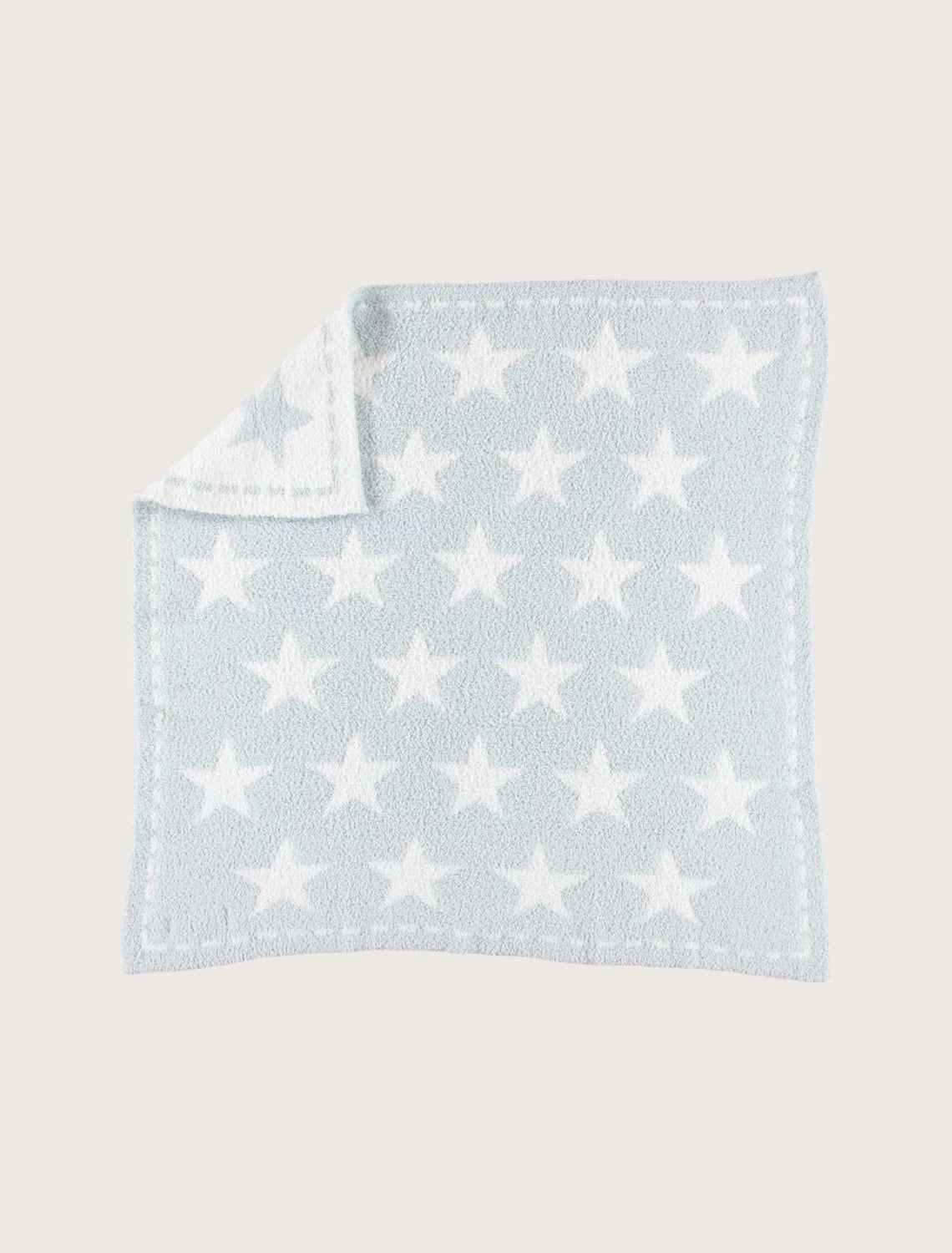 CozyChic Dream Receiving Blanket, Aqua Ice/White