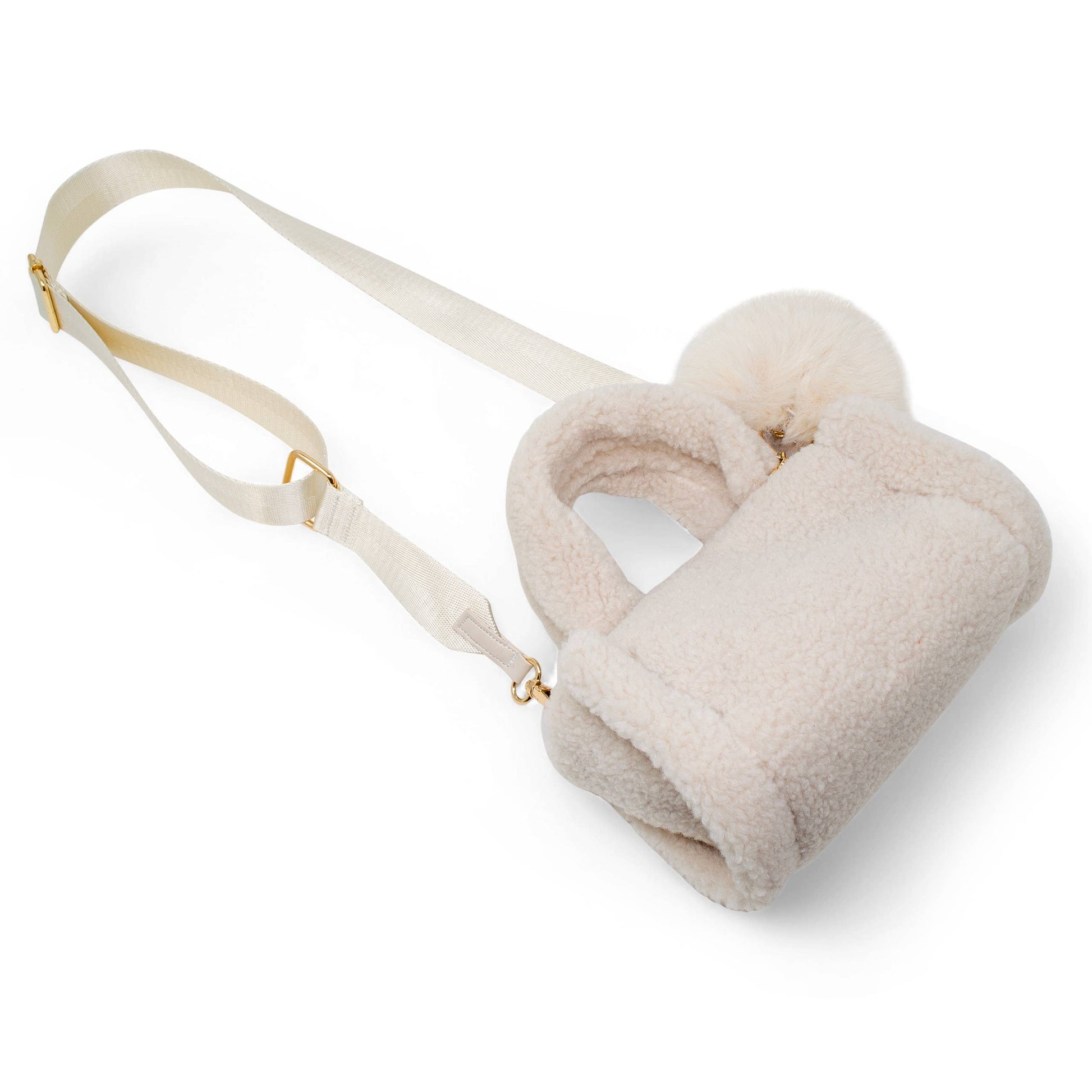 Girl's Cozy Cloud Mini Duffle Bag: Beige