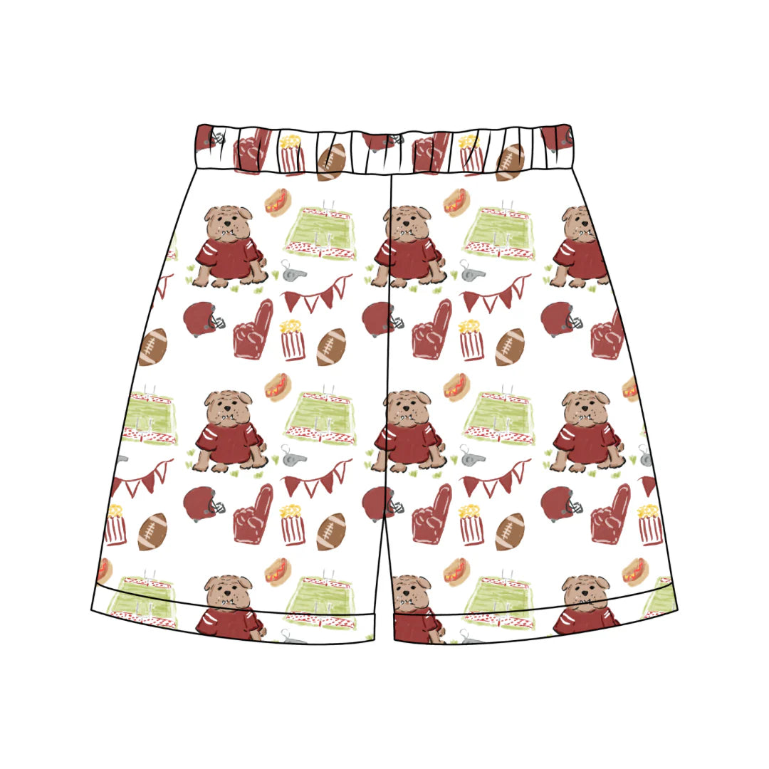 Stafford Shorts- Game Day Bulldog