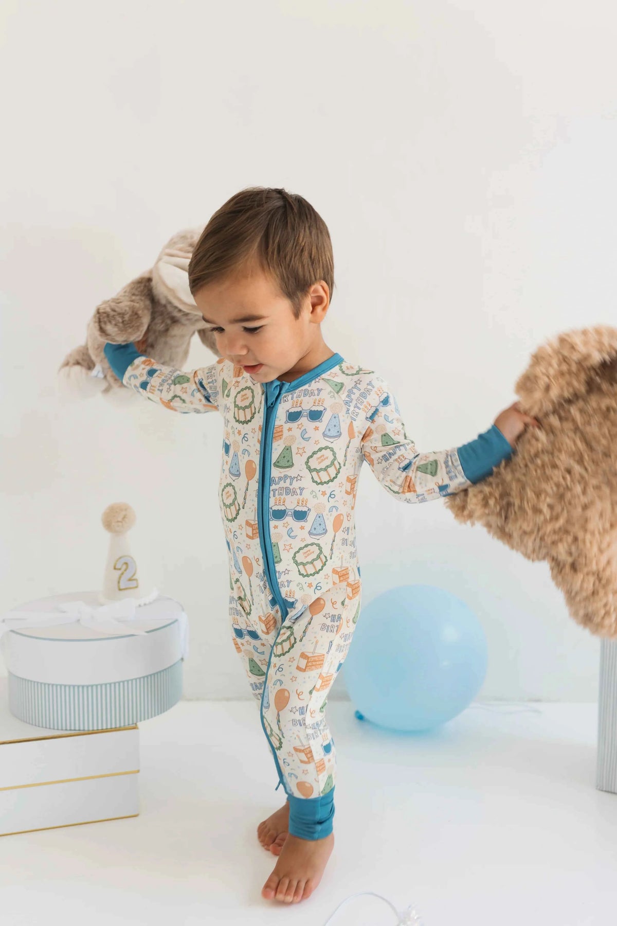 Birthday Boy Zipper Romper