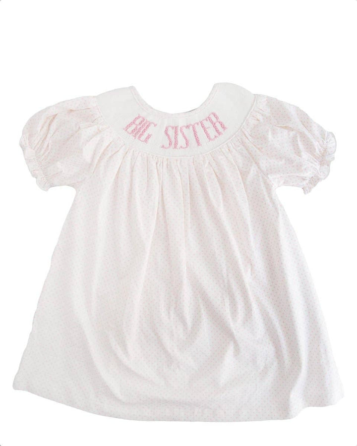 Big Sister - Knit Pink Dot Dress