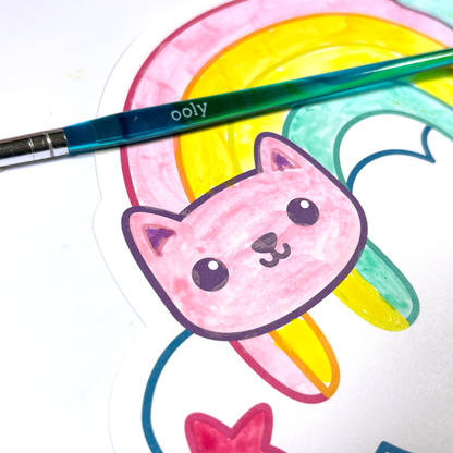 Playful Painters: Easy Watercolor Painting Kit - Rainbow Cut