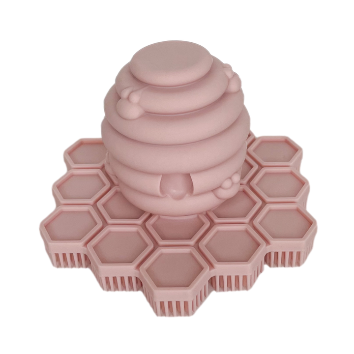 Easy-Grip Silicone Scrubber: Rose