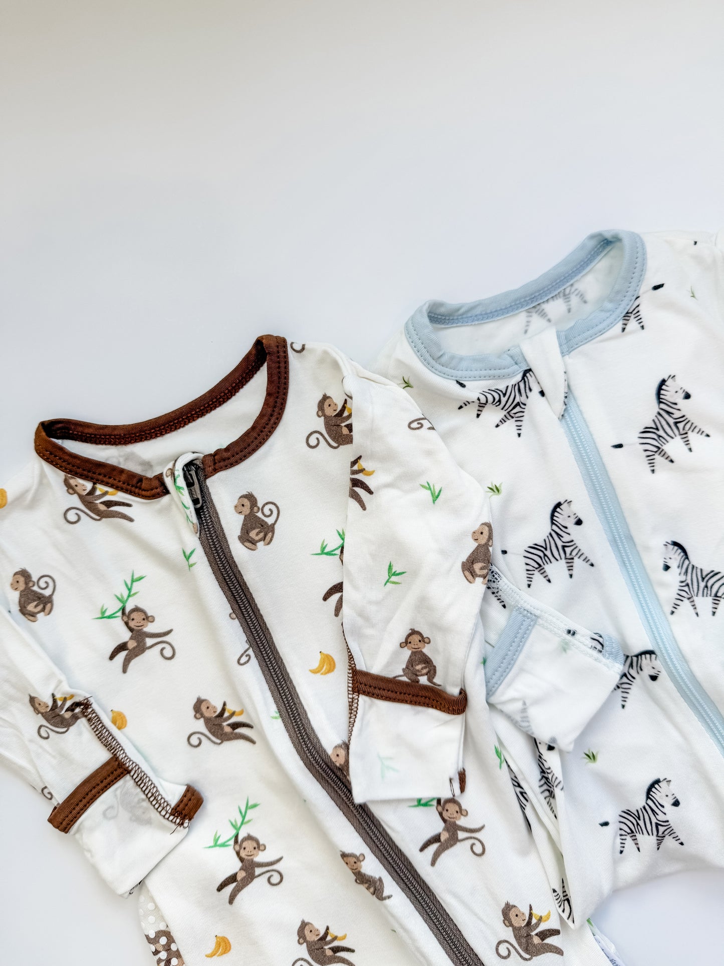 Monkey Zippered Footie