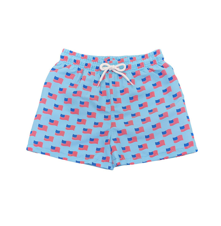 St. Simons Swim Trunk Flag Print
