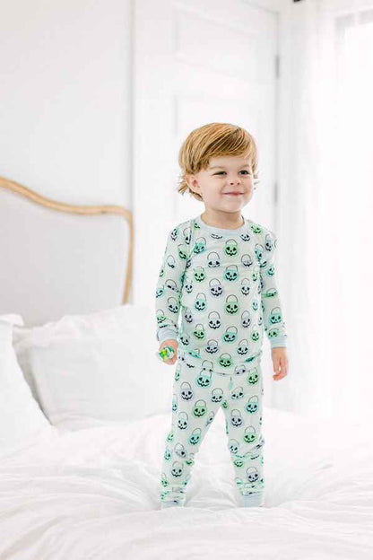 Green Halloween Bucket PJ Set