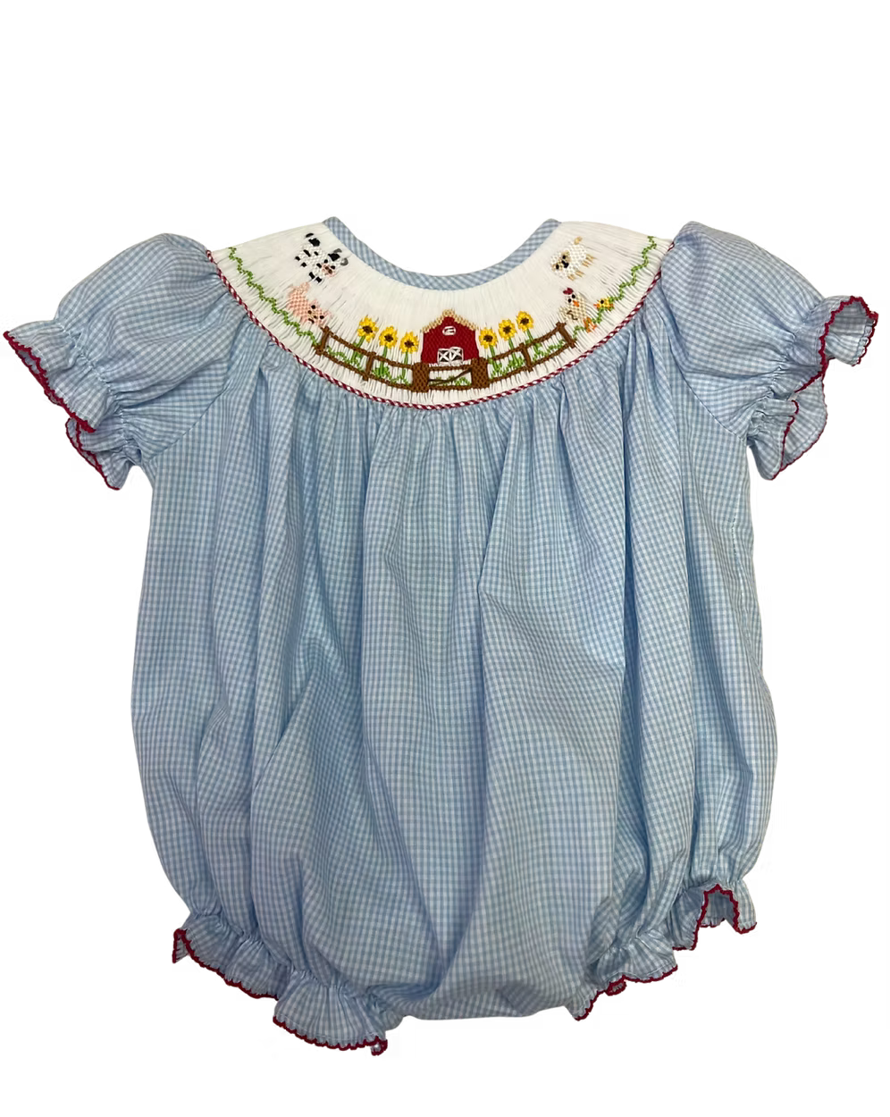 Farm Smocked Bishop Bubble