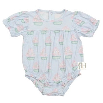 Girls Sailboats Bamboo Bubble
