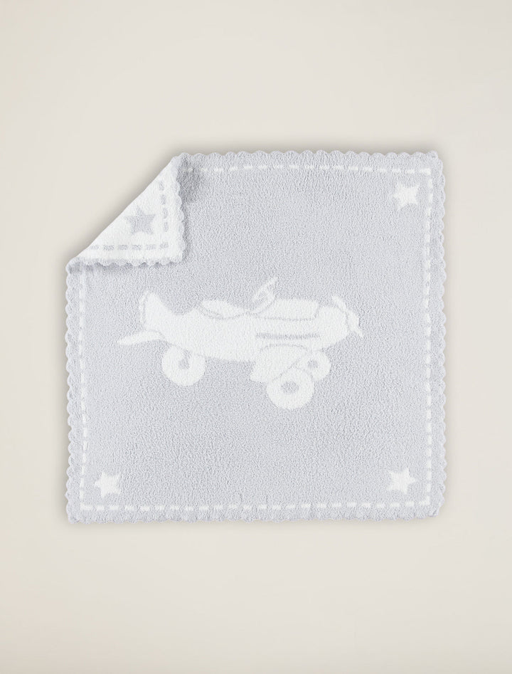 CozyChic Scalloped Receiving Blanket-Airplanes