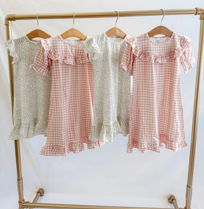 Pink Gingham Nightgown