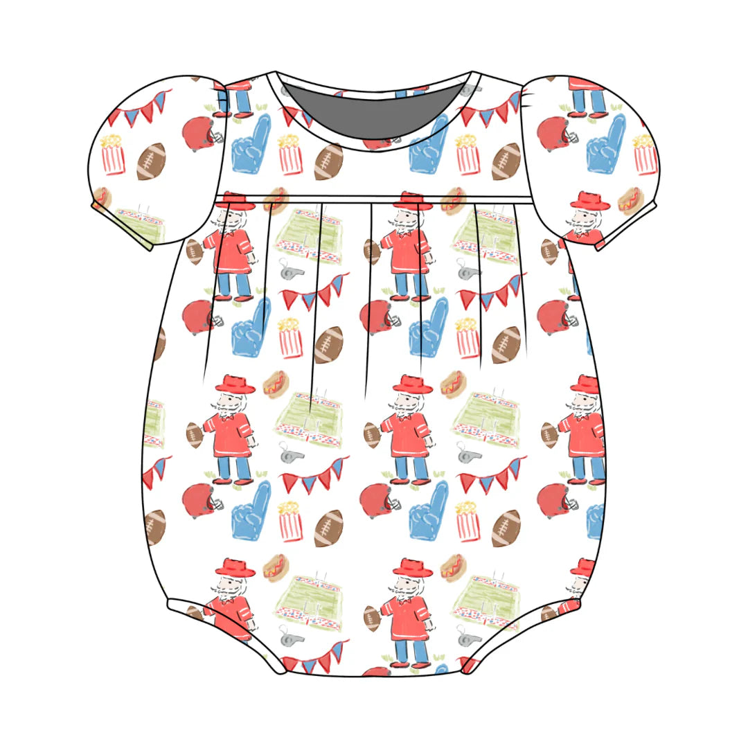 Abigail Bubble- Game Day Red & Blue