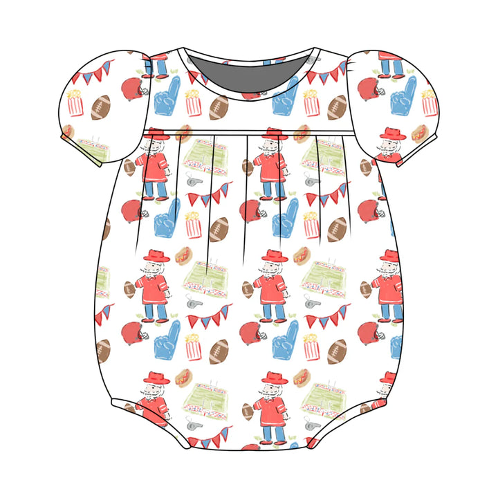 Abigail Bubble- Game Day Red & Blue