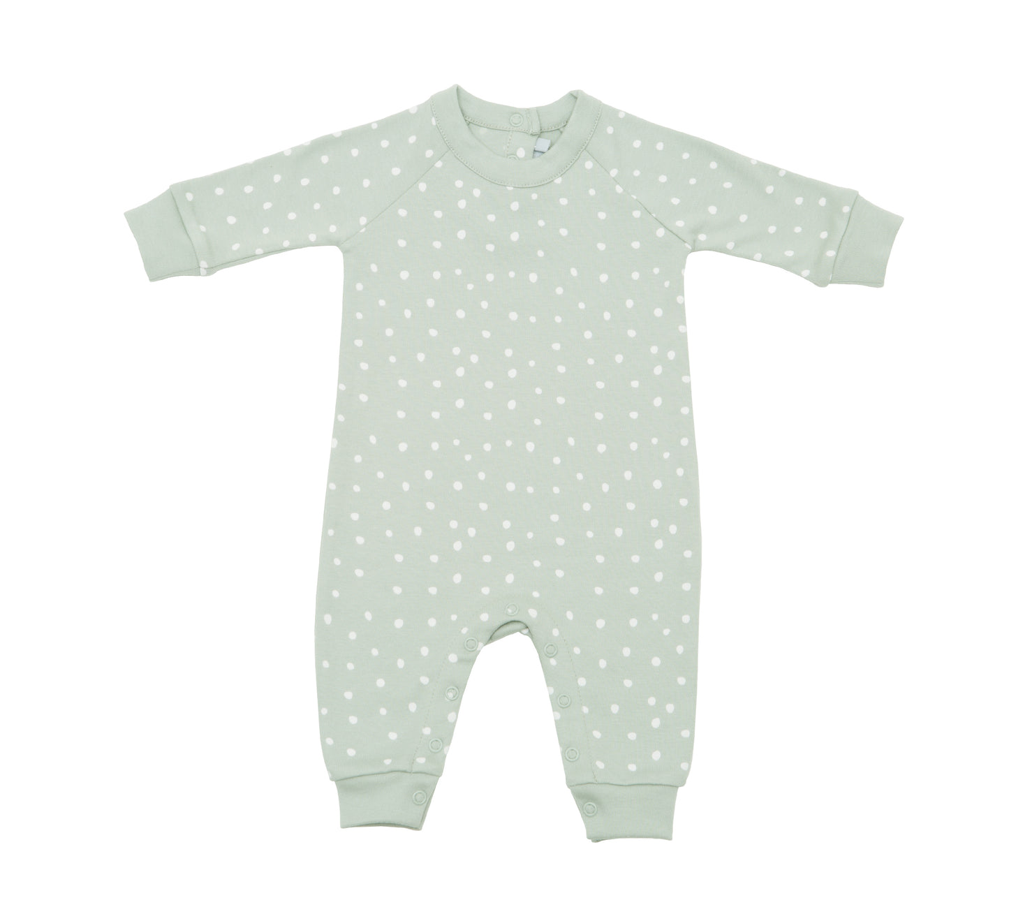 Moss Grey and White Spot Romper