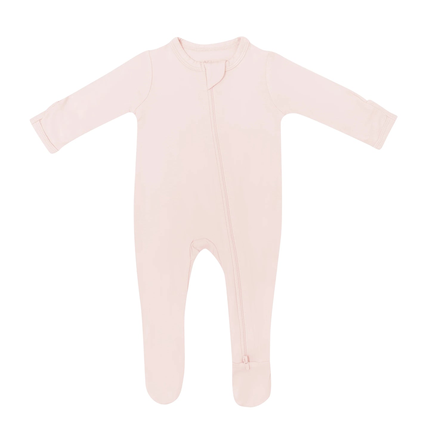 Kyte Baby Zippered Bamboo Footie- Blush