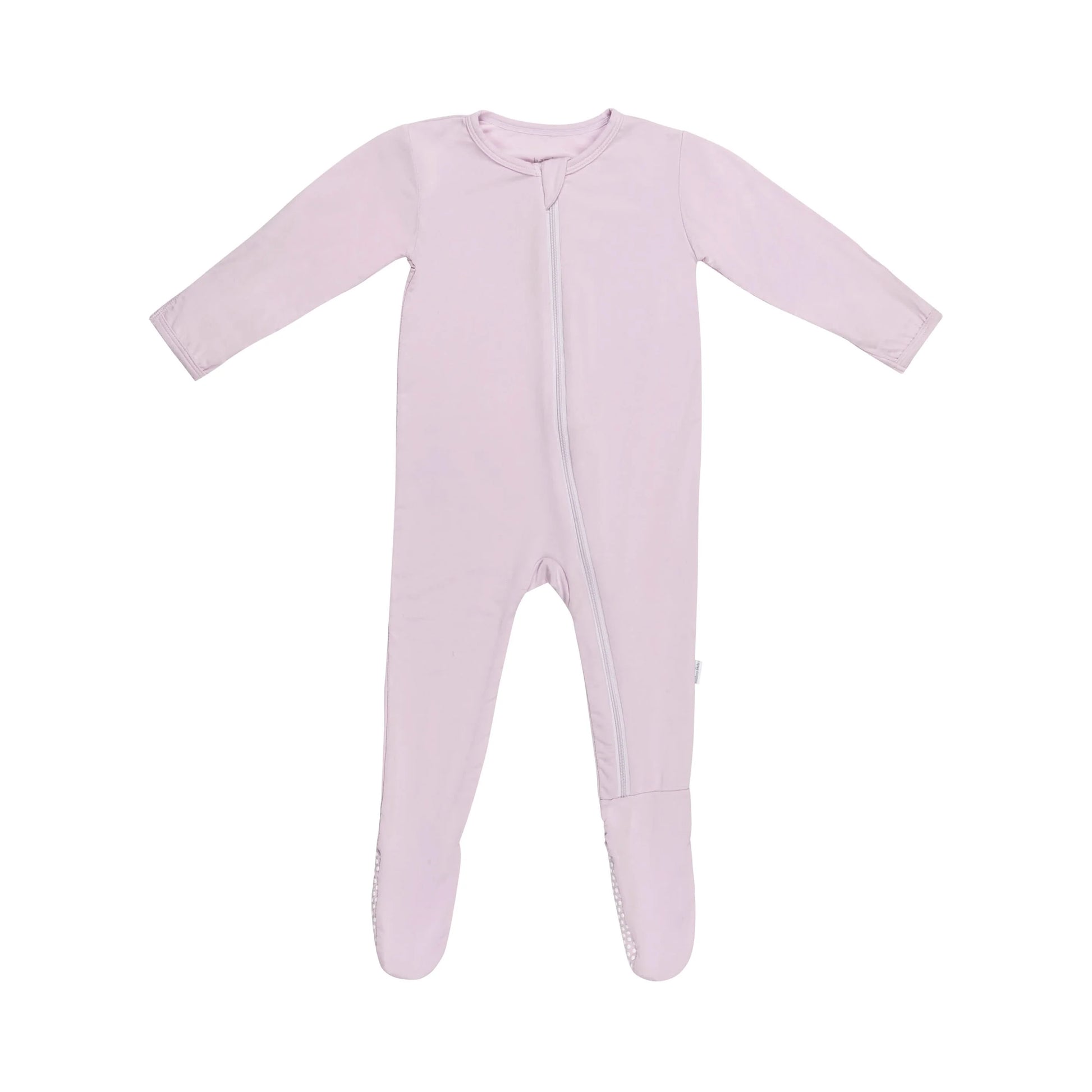 Lavender Zippered Footie