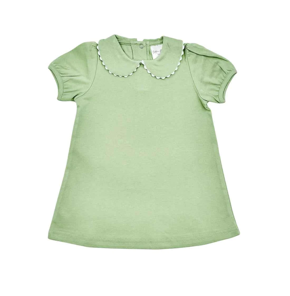 Scalloped Dress, Light Green