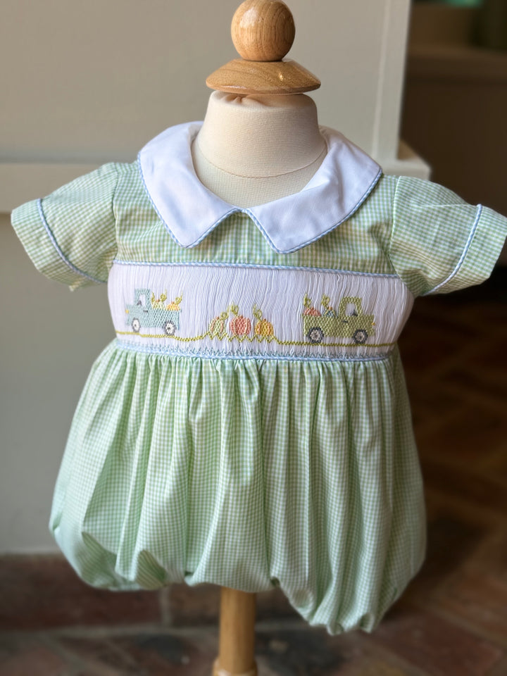 Pumpkin Smocked Bubble