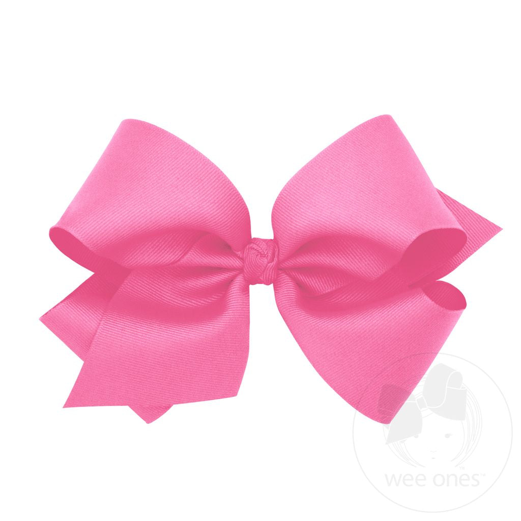 King Grosgrain Bow, Hot Pink