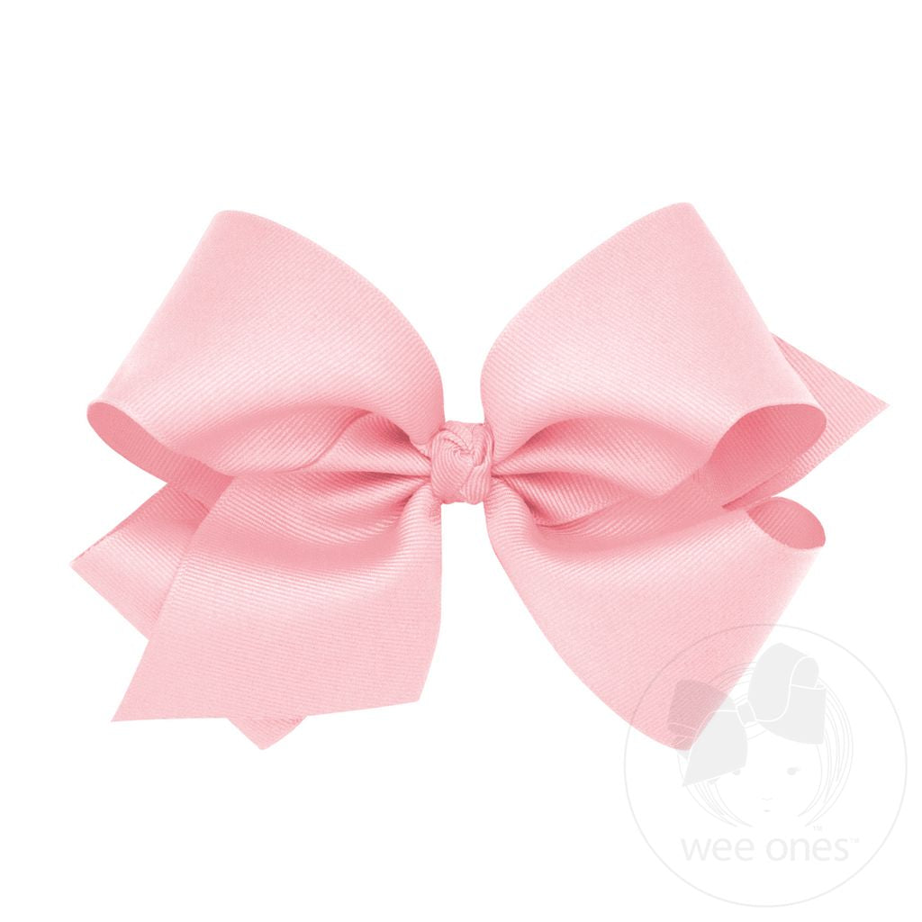 King Grosgrain Bow, Light Pink