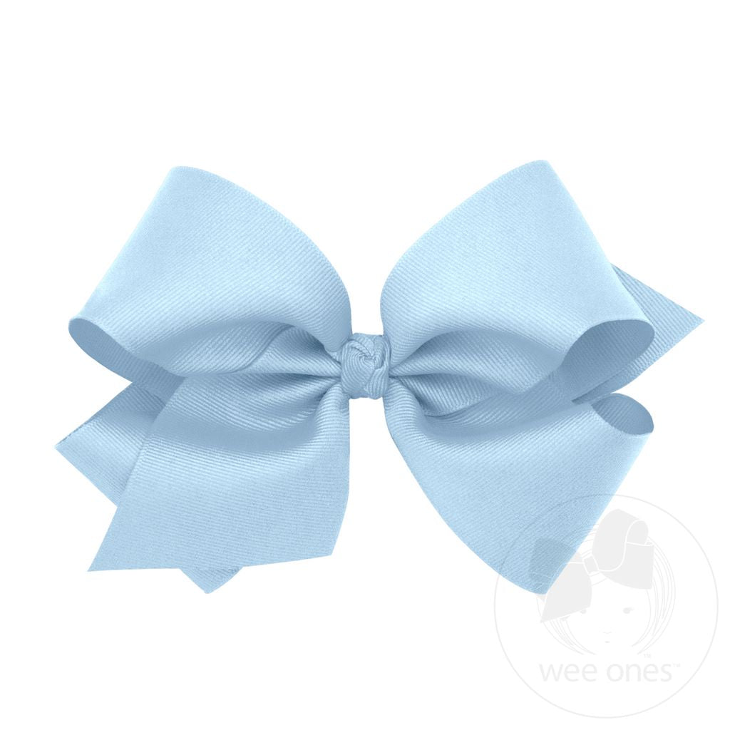 King Grosgrain Bow, Millennium Blue