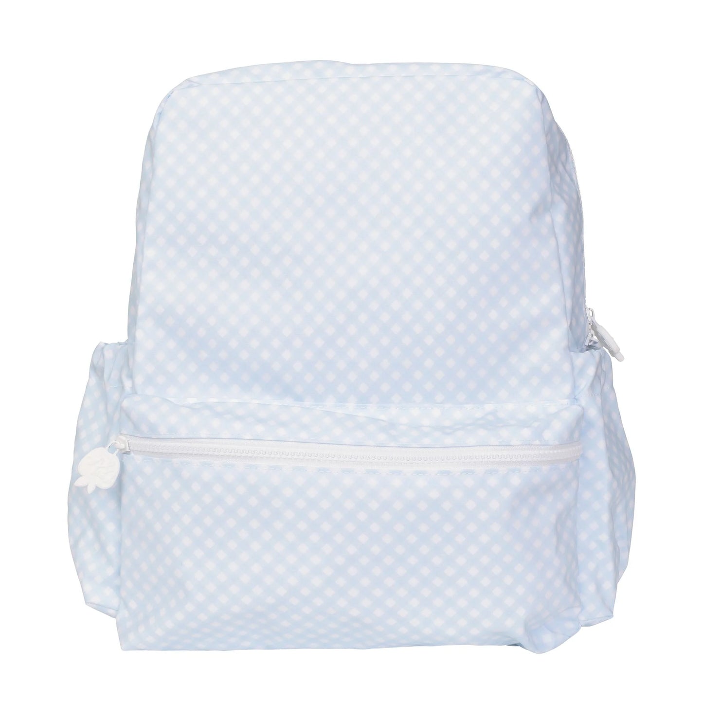 Small Backpack, Blue Gingham