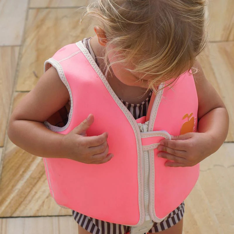 Swim Vest Poppy the Peach Neon Pink
