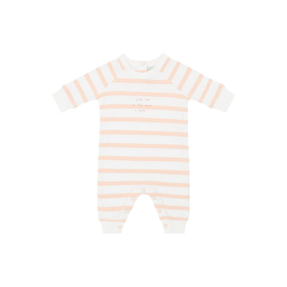 Love You To The Moon and Back Romper Pink