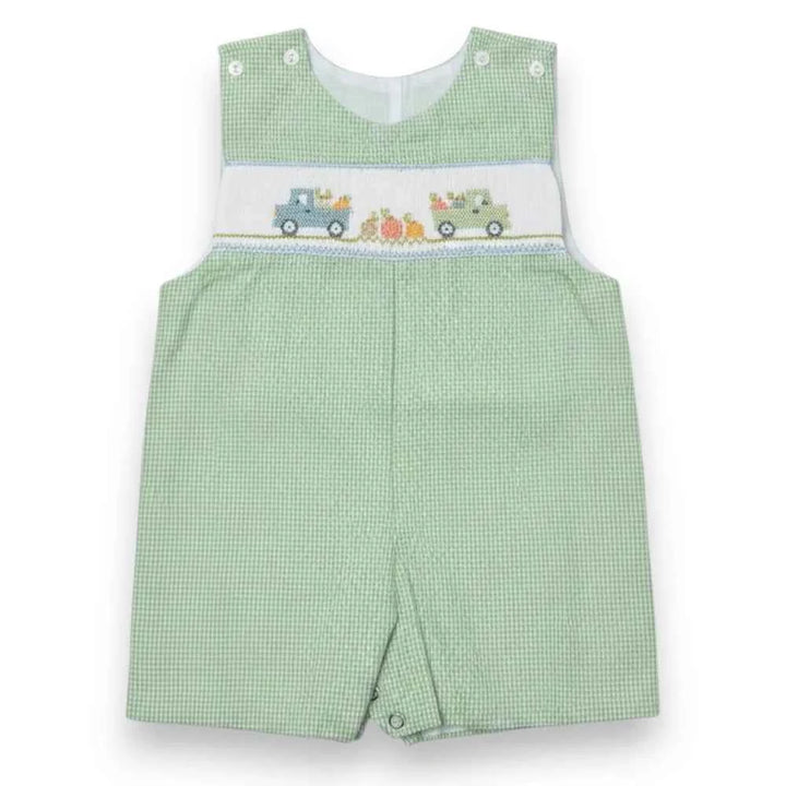Pumpkin Smocked Shortall