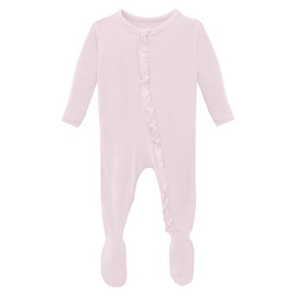 Shrinking Violet Ruffle Footie