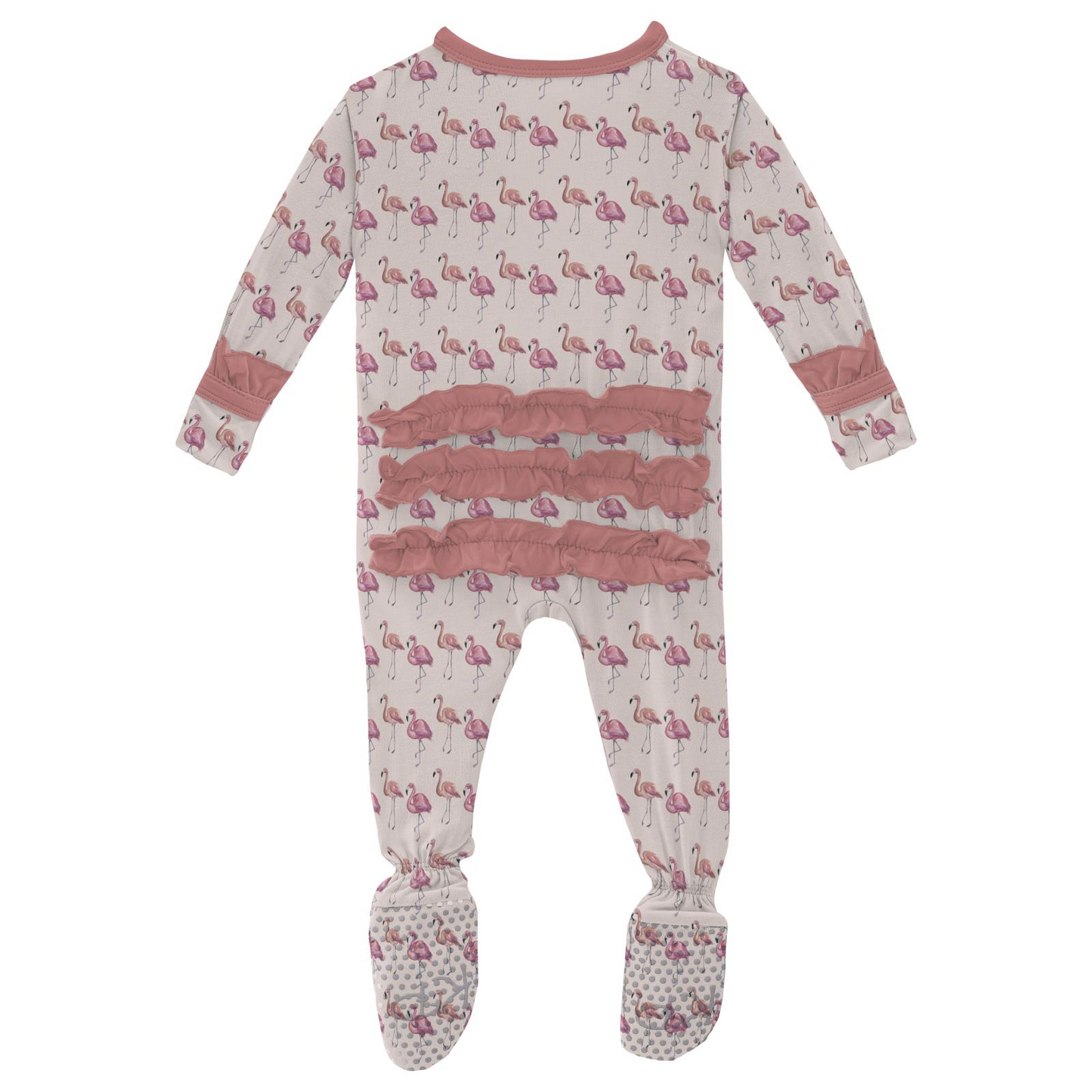Flamingo Ruffle Footie