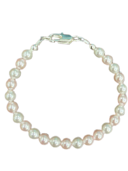 White/Pink Pearl Bracelet