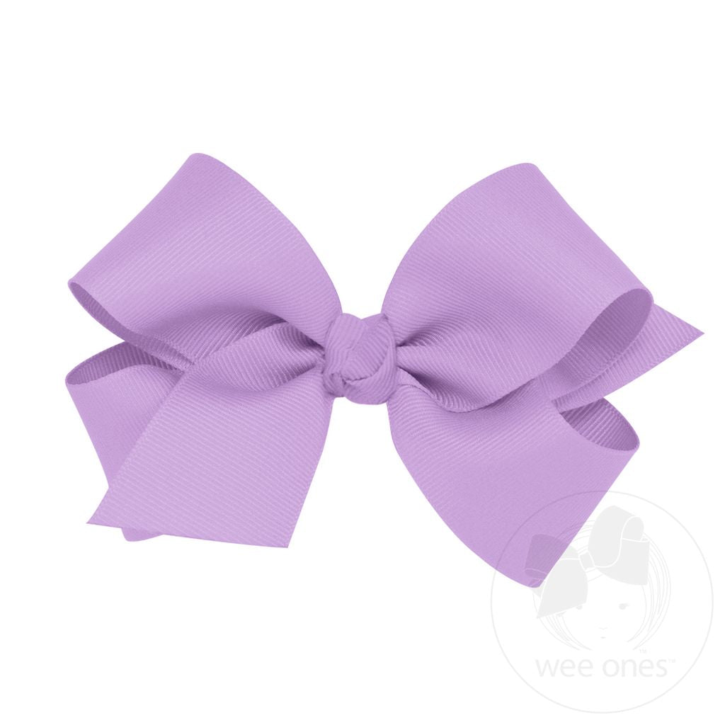 Medium Grosgrain Bow, Light Orchid