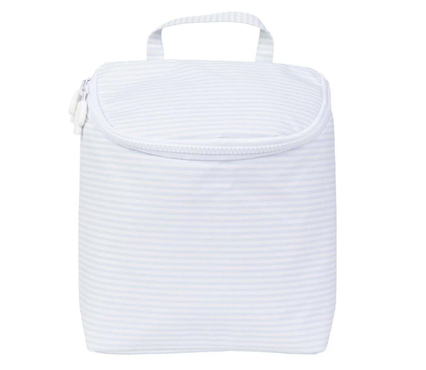 Bottle Bag, Light Blue Stripe